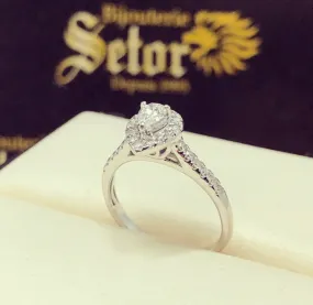 Marquis diamond engagement ring DER034