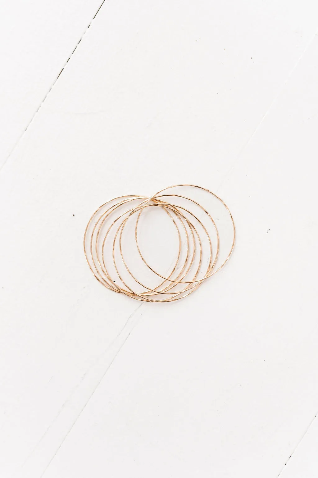 Matte Gold Bangle Bracelet Set