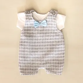 NICU Friendly Overalls Bow Tie