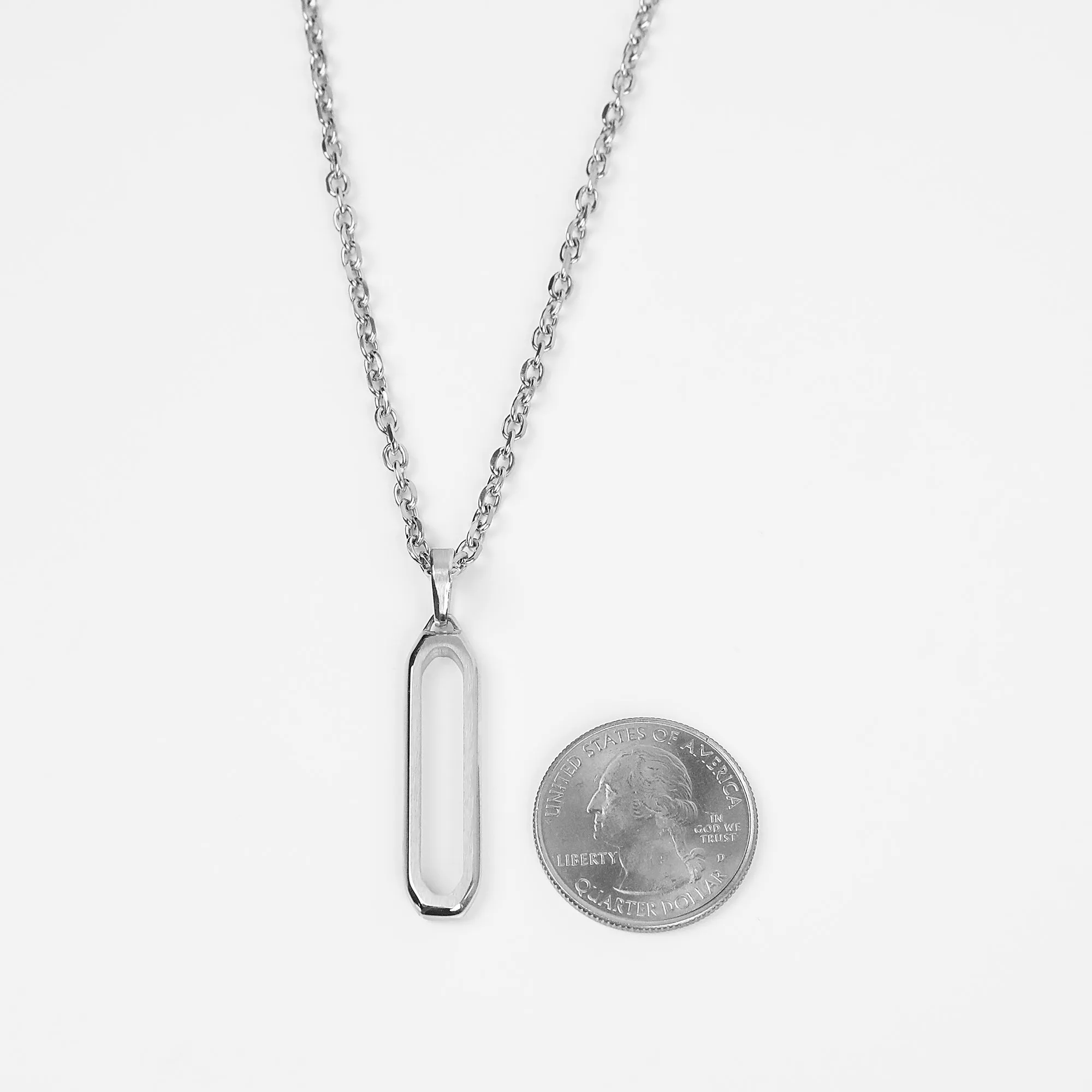 Nomad Bar Necklace - Silver