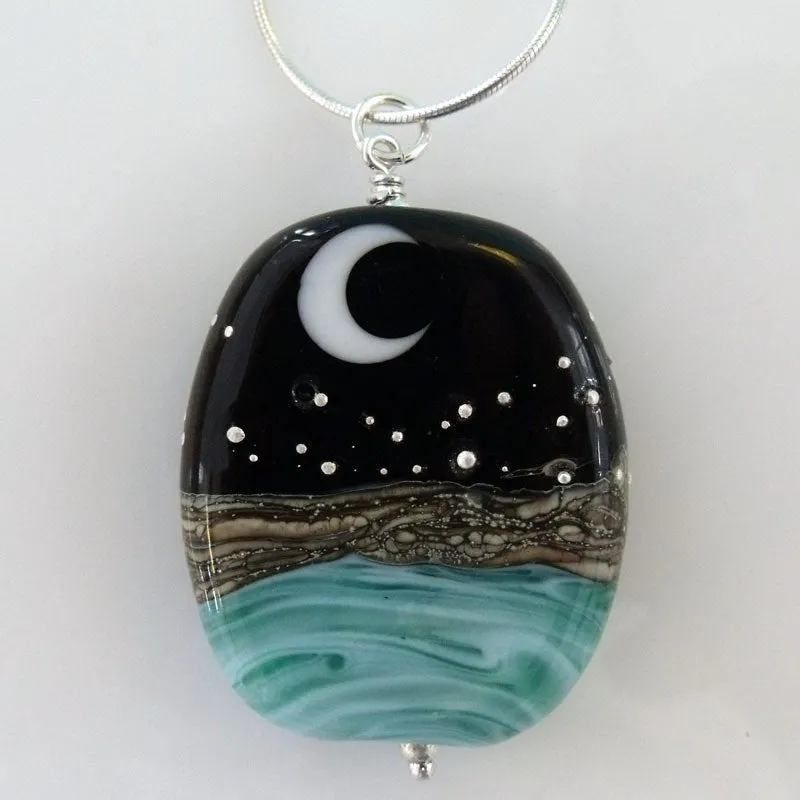 ocean at night pendant