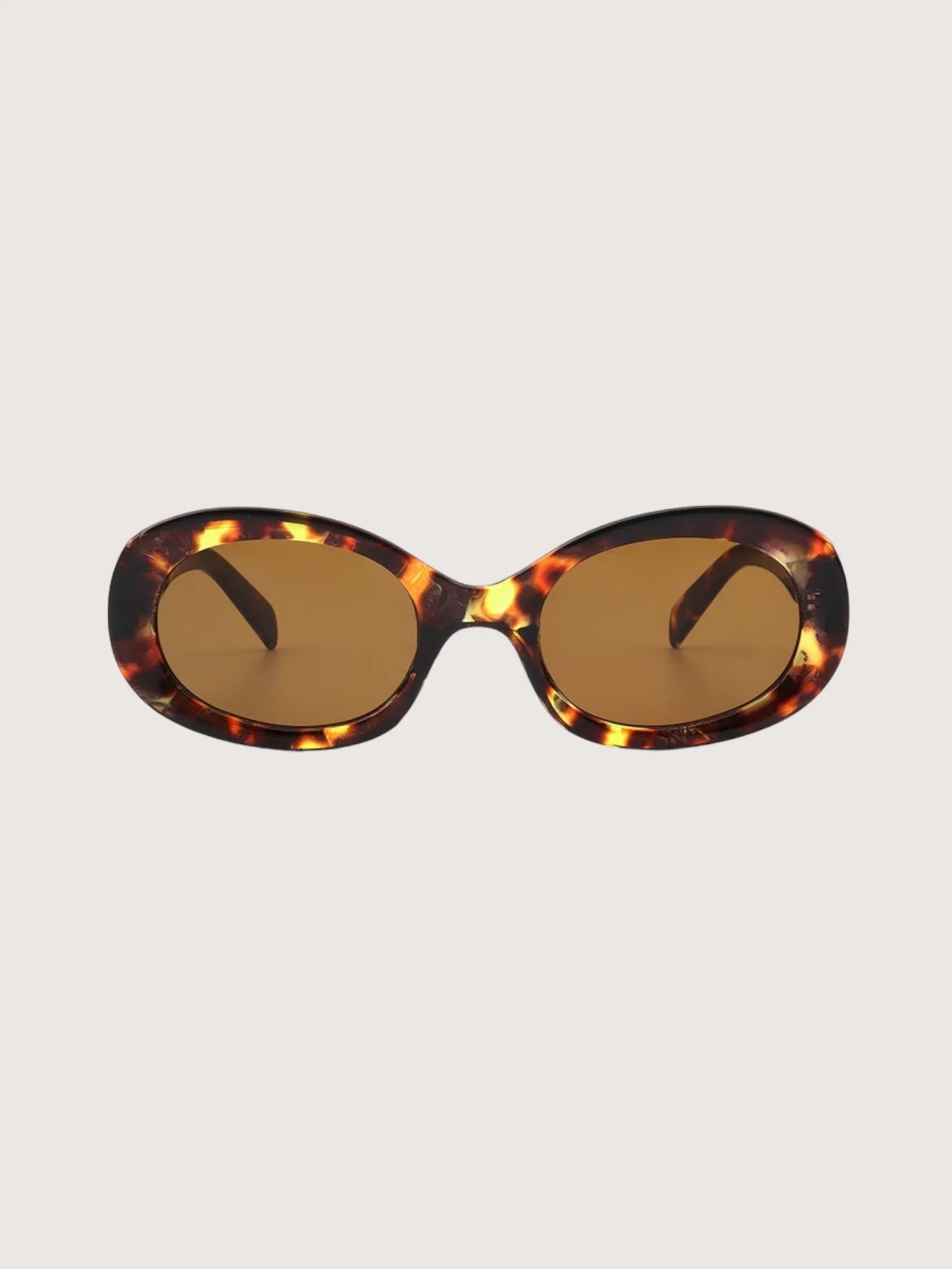 Oval Frame Sunglasses | Tortoise