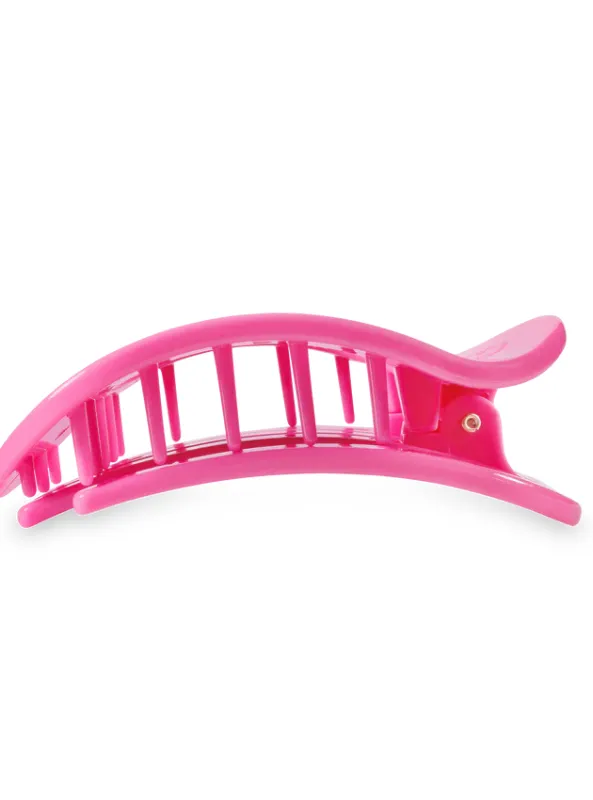 Paradise Pink Medium Flat Round Hair Clip