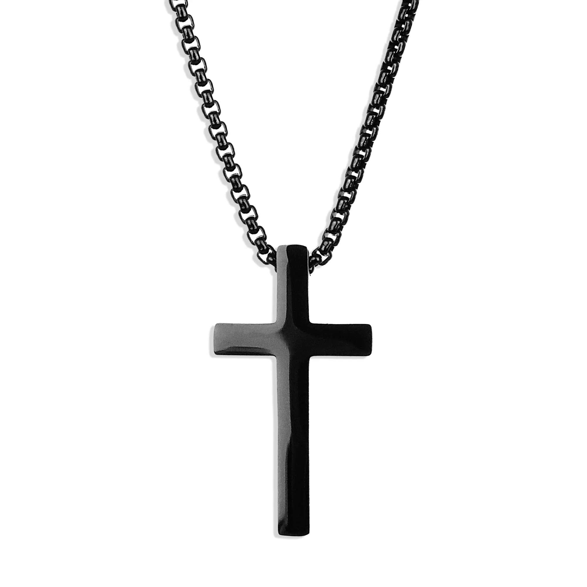 Prime Cross Necklace - Black