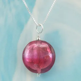 raspberry sparkle mini pendant