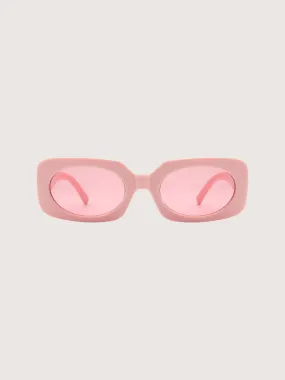 Rectangle Sunglasses | Pink