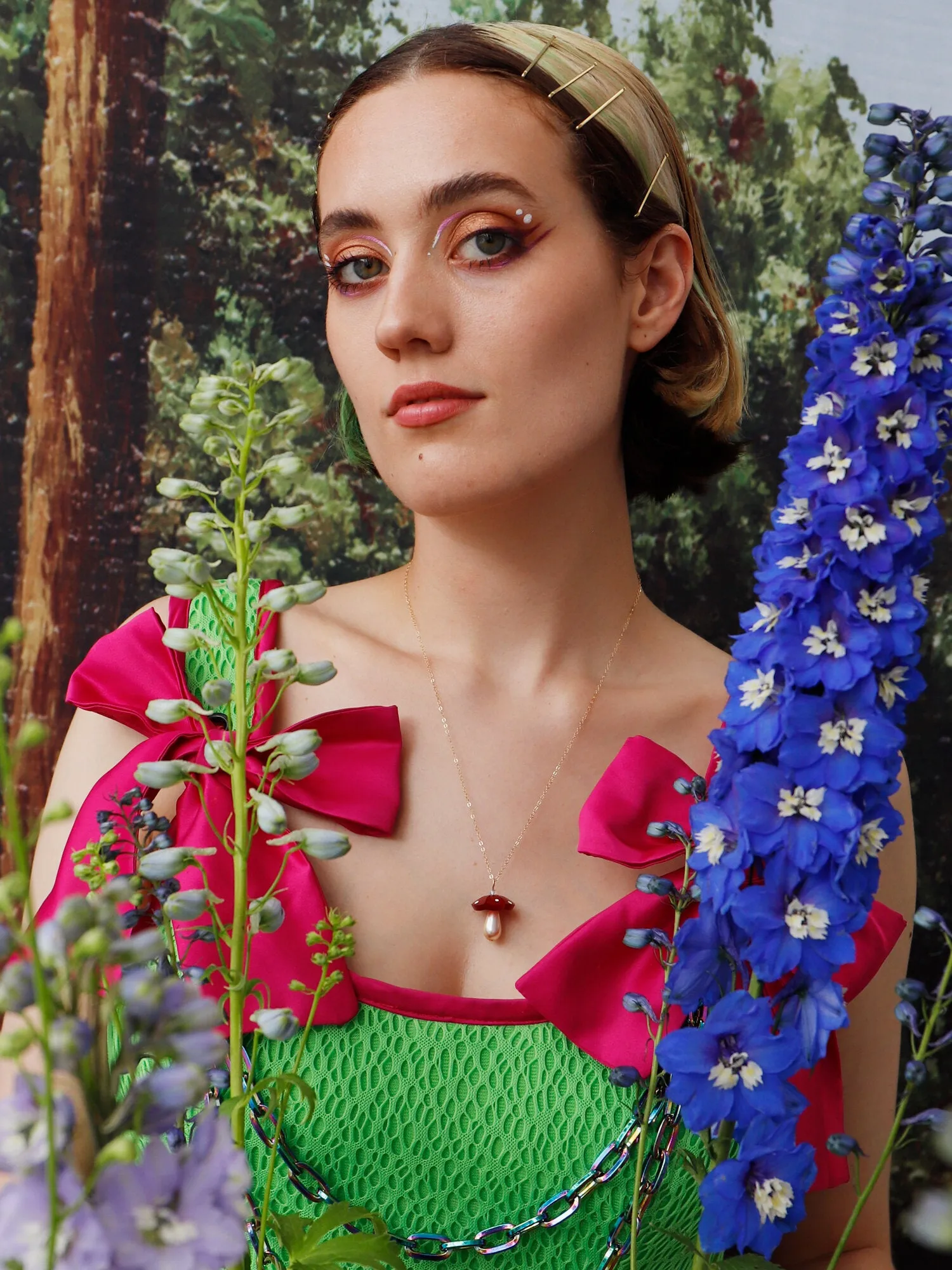 Red Shroom Necklace