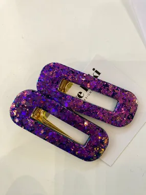 Resin Barrette Hair Clips