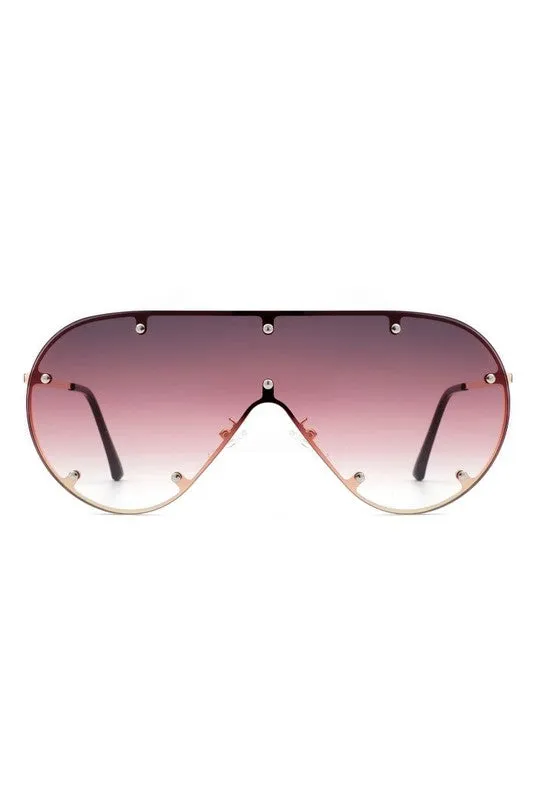 Retro Oversize Aviator Fashion Sunglasses