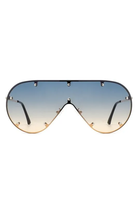 Retro Oversize Aviator Fashion Sunglasses