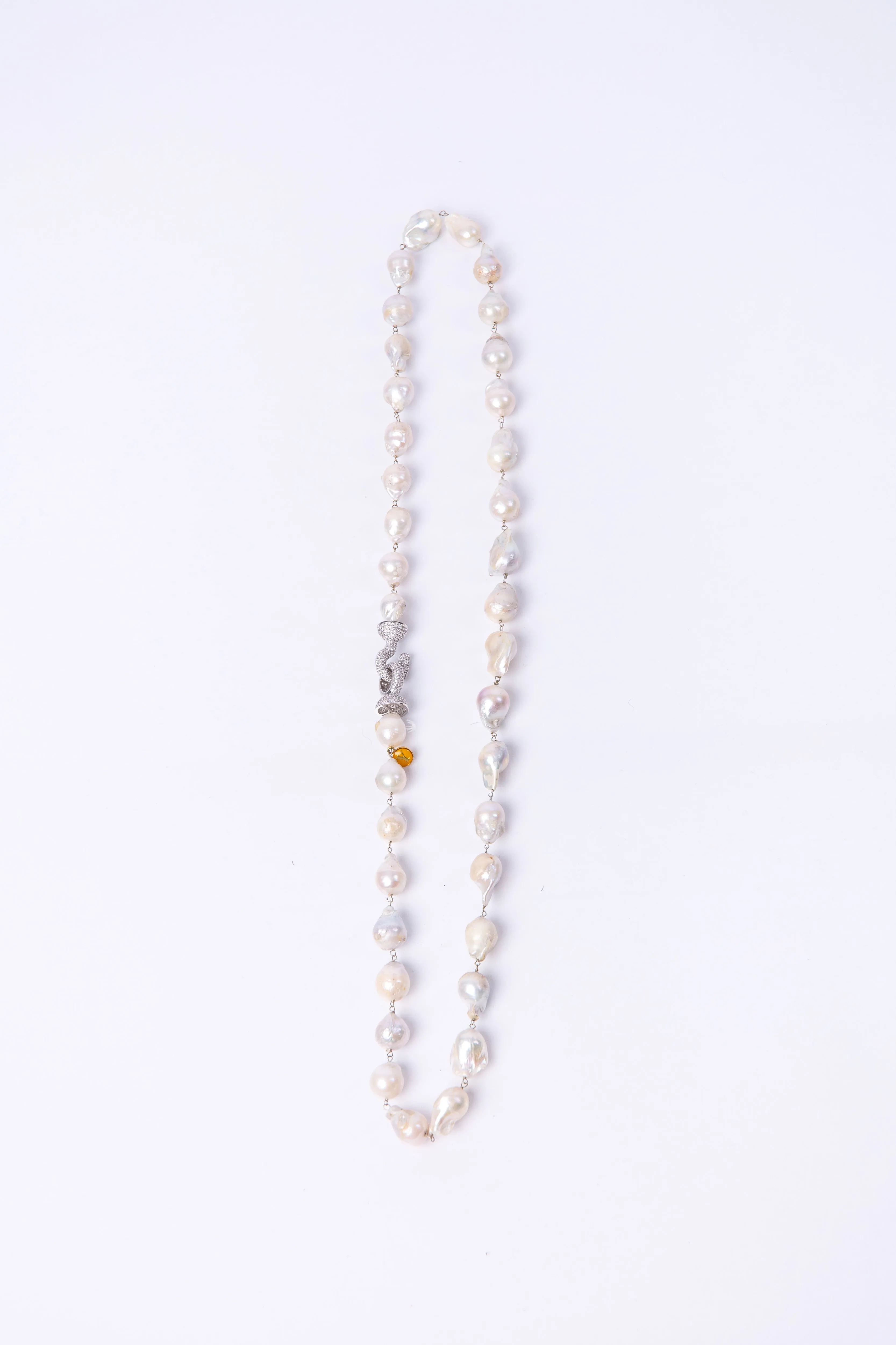 Rhea Baroque Pearl Necklace (Long)