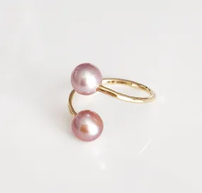 Ring Leia - pink pearls  (R143)