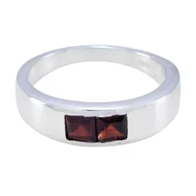 Riyo Dainty Gemstones Garnet 925 Sterling Silver Ring Dior Jewelry