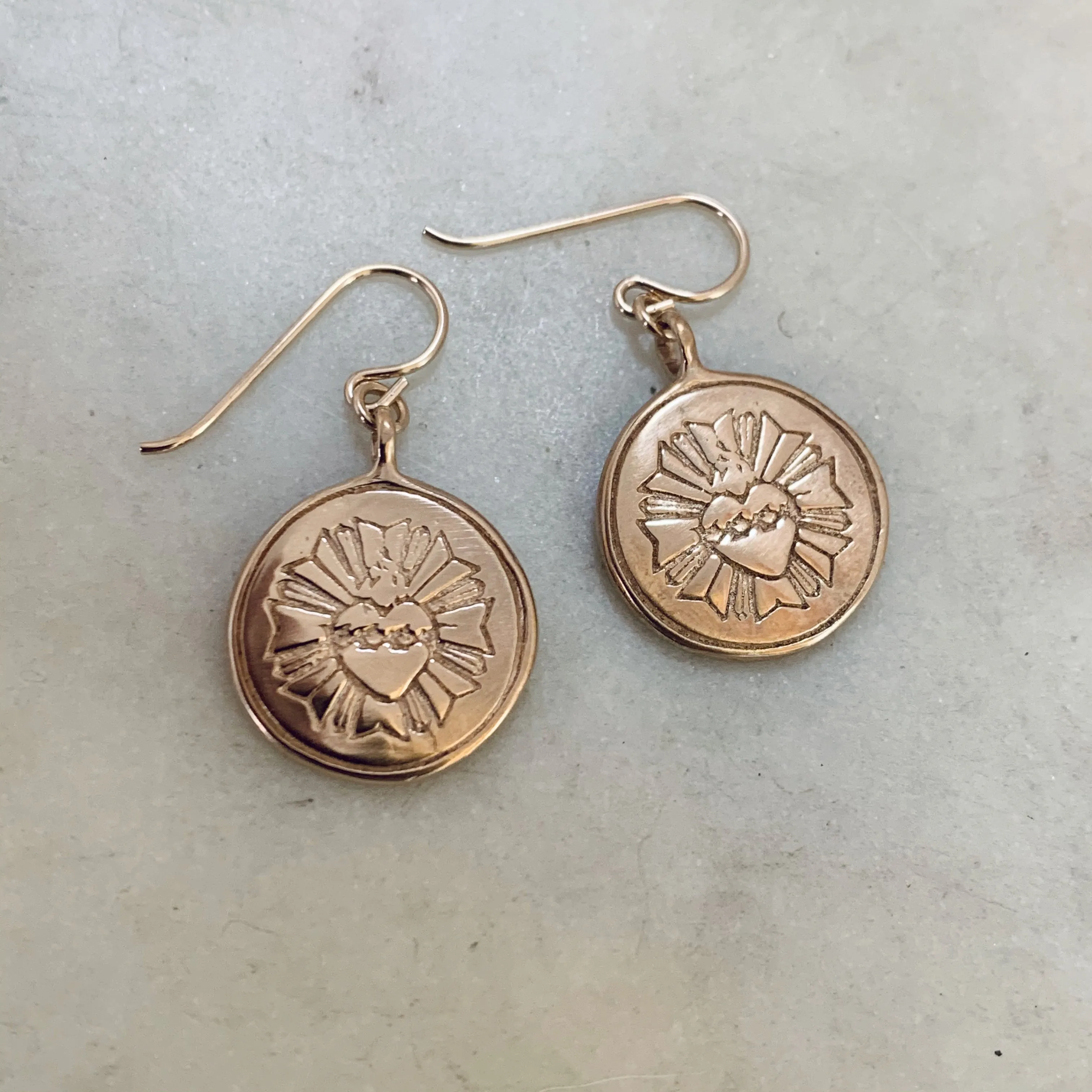 SACRED HEART EARRINGS