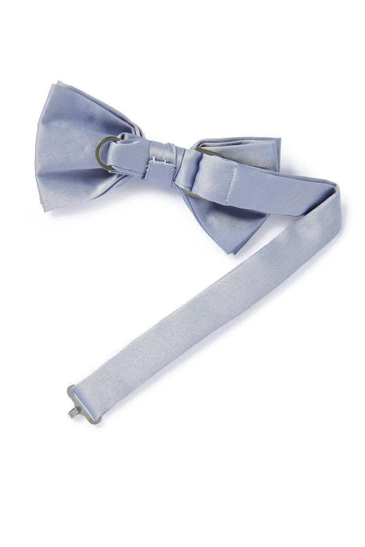 Satin Bow Tie - Gray