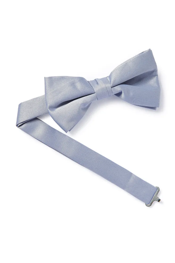 Satin Bow Tie - Gray