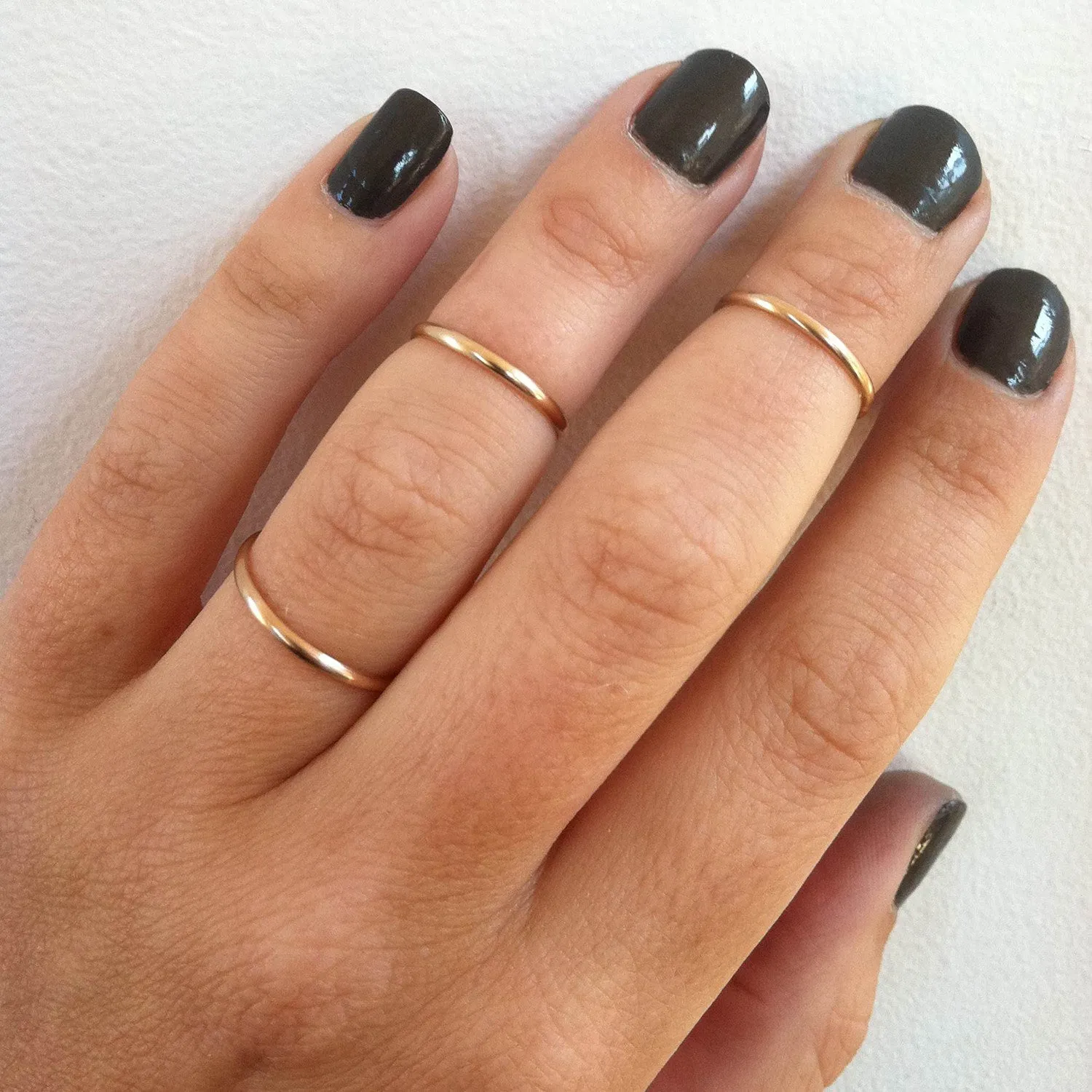 Set of 3 Stacking Knuckle Rings