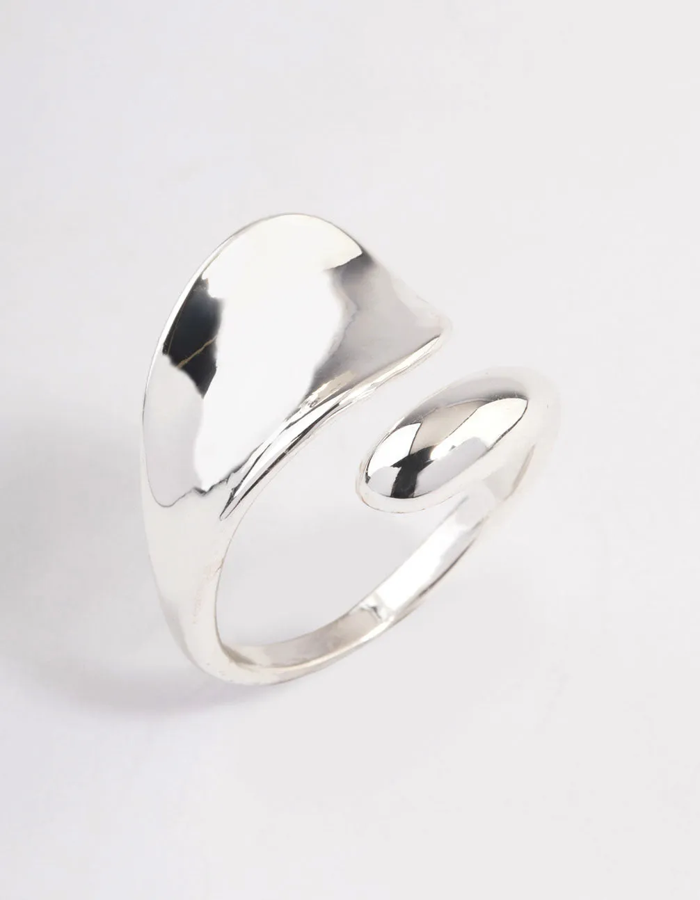 Silver Plated Bold Wrap Ring