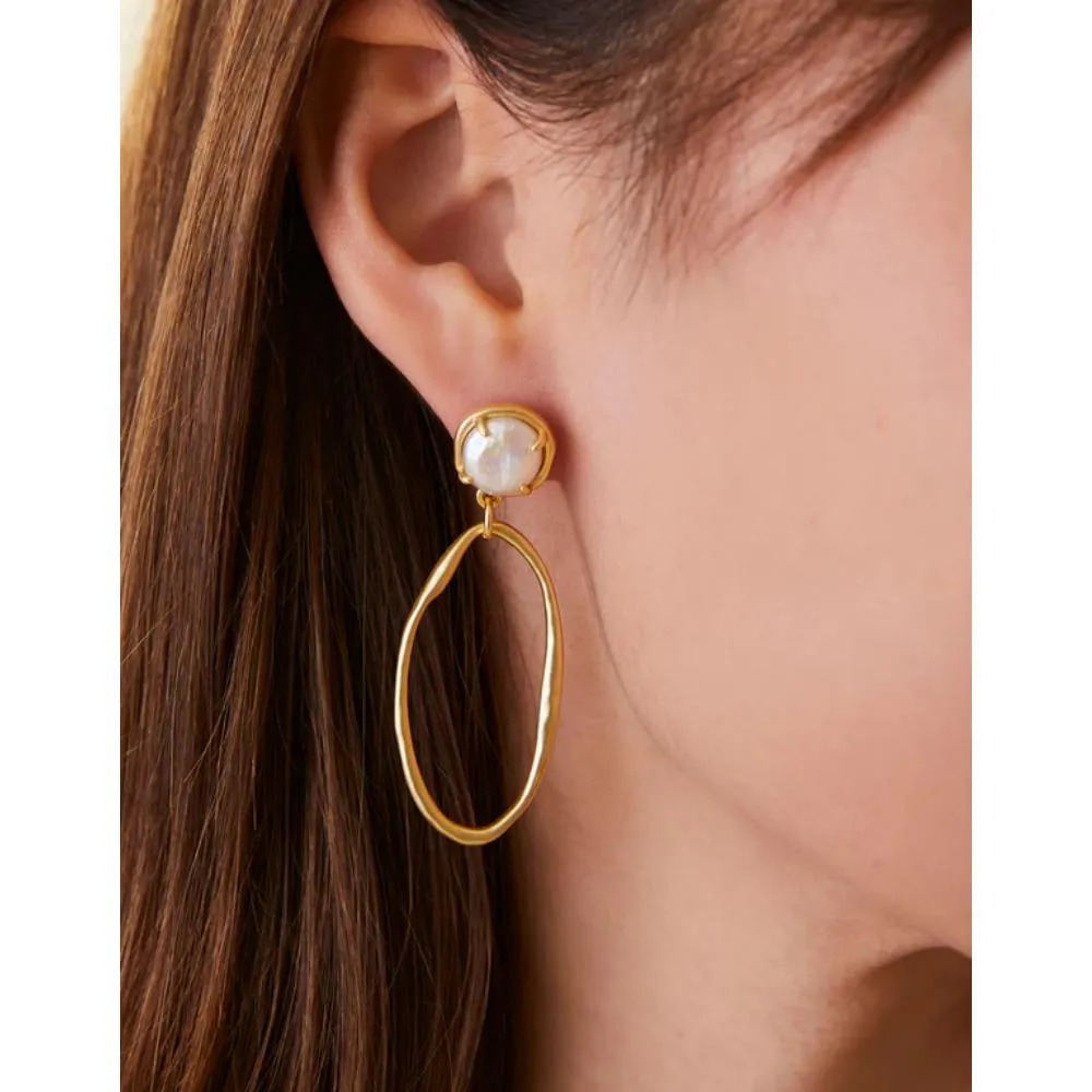 Spartina River Club Earrings - Pearl