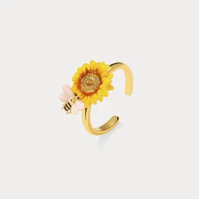 Sunflower & Bee Ring