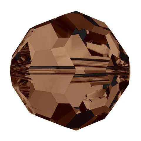 Swarovski 8mm Round - Smoked Topaz (10 Pack)