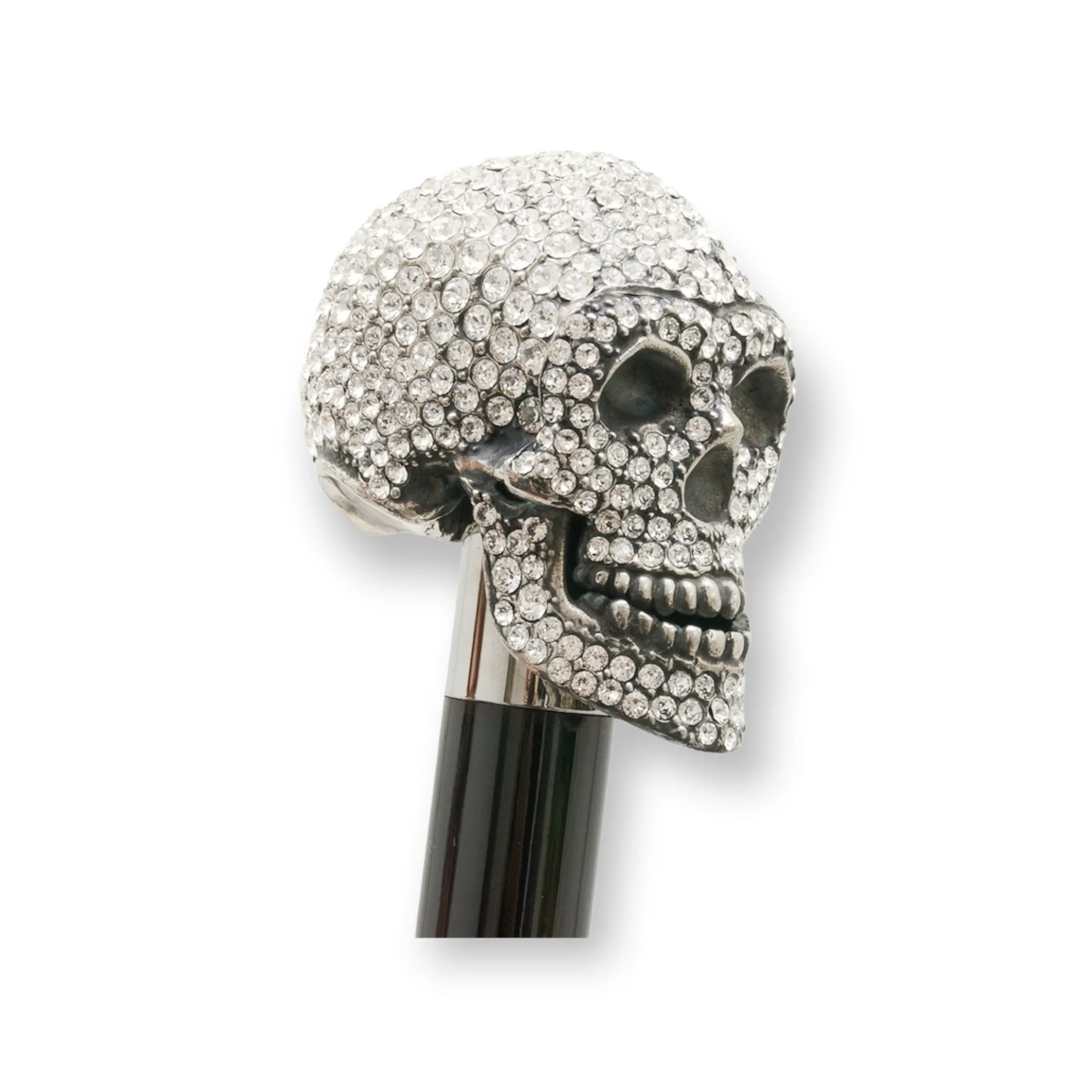 SWAROVSKI CRYSTAL LUXURY SKULL WALKING STICKS