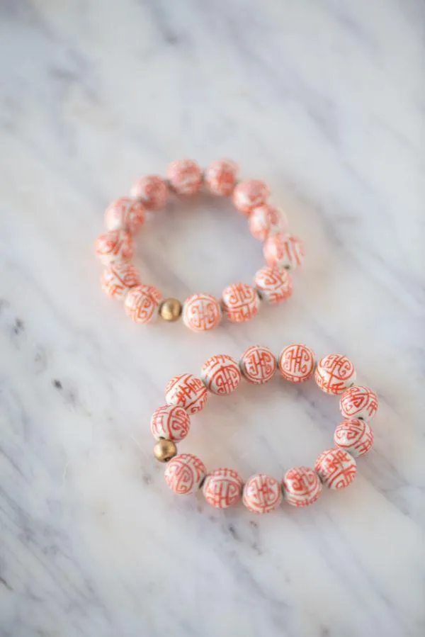 The Barre Bracelet in Orange