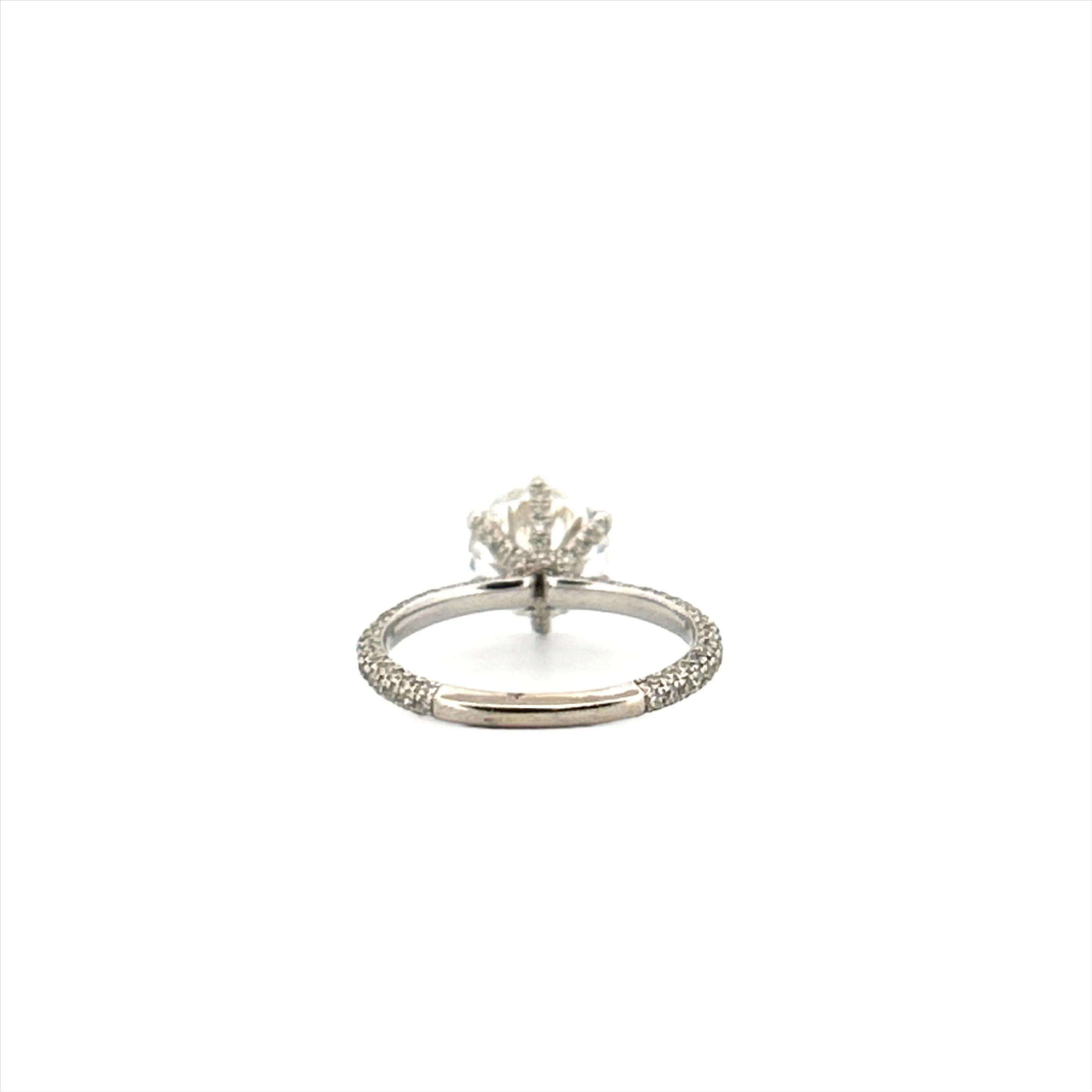 The Bow Engagement Ring With 2.00 Carat Round Brilliant Labgrown Center Stone