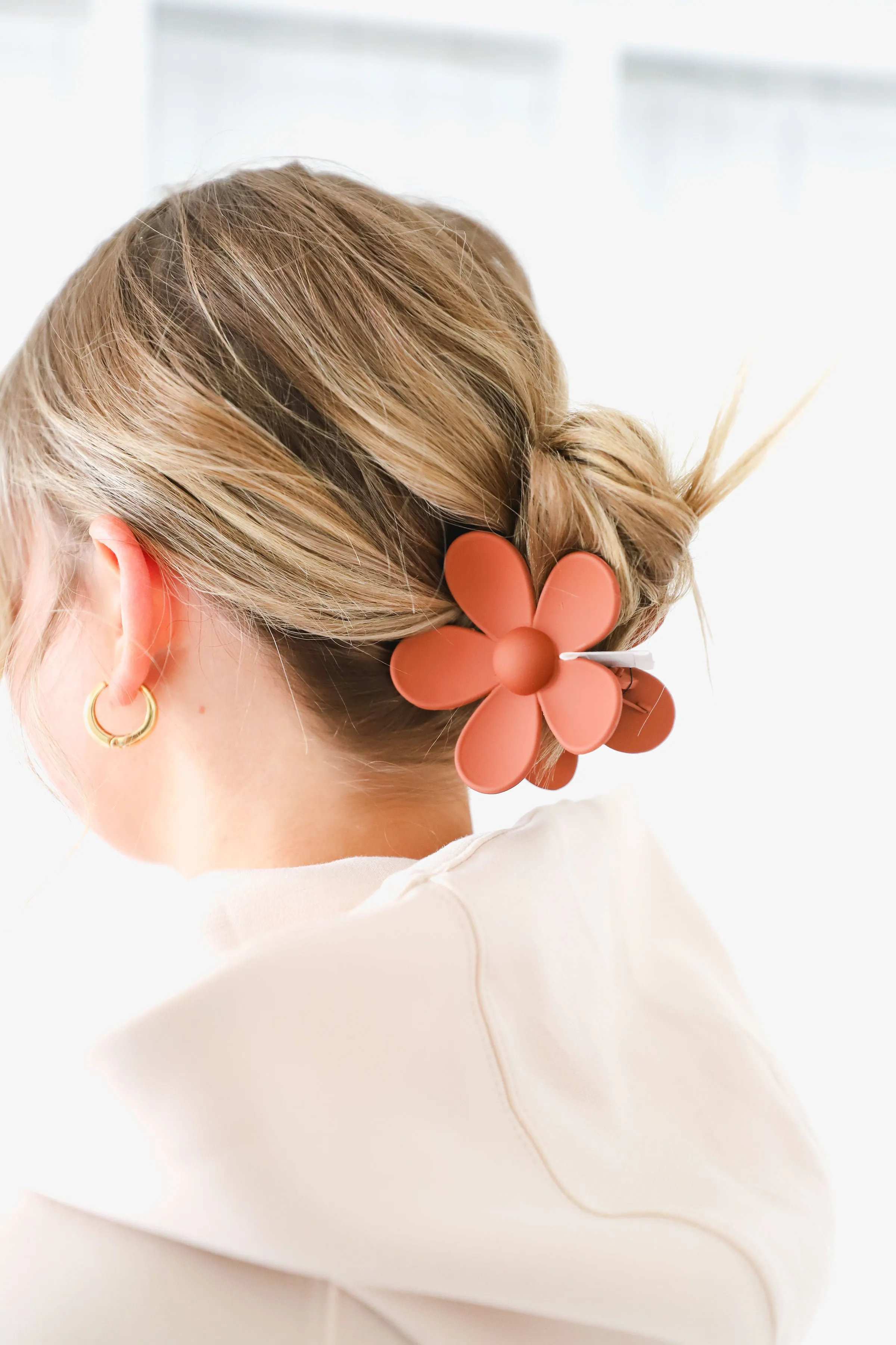 The Ellora Flower Hair Claw Clip