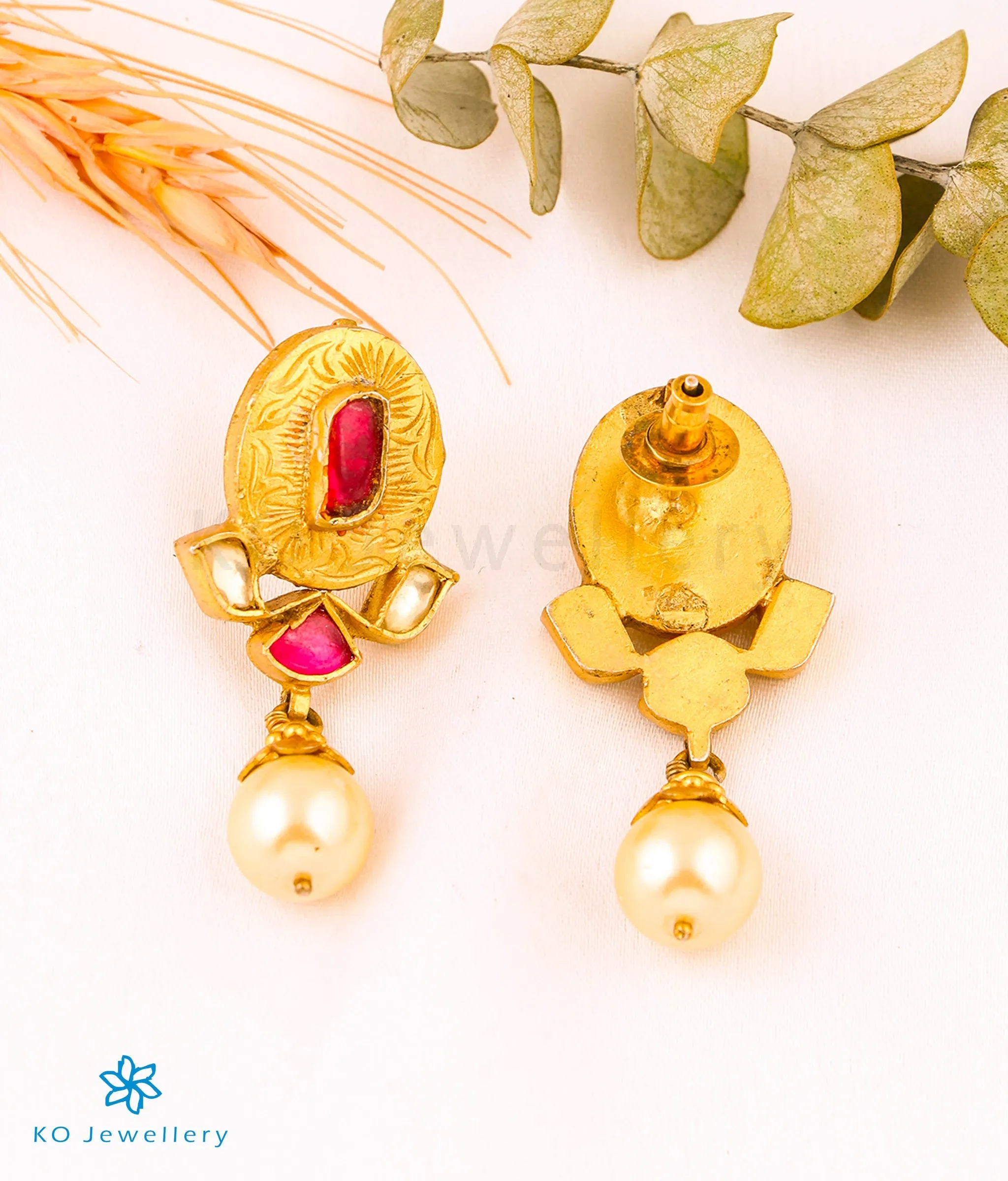 The Tasveer Silver Kundan Earrings