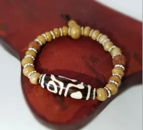 Tibetan Dzi Bead Bracelet