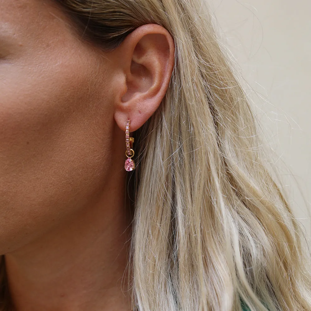 Tracy Loop Earrings / Light Rose