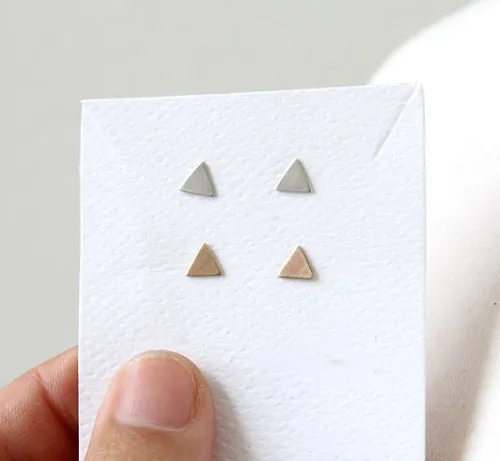 Triangle Post Earrings