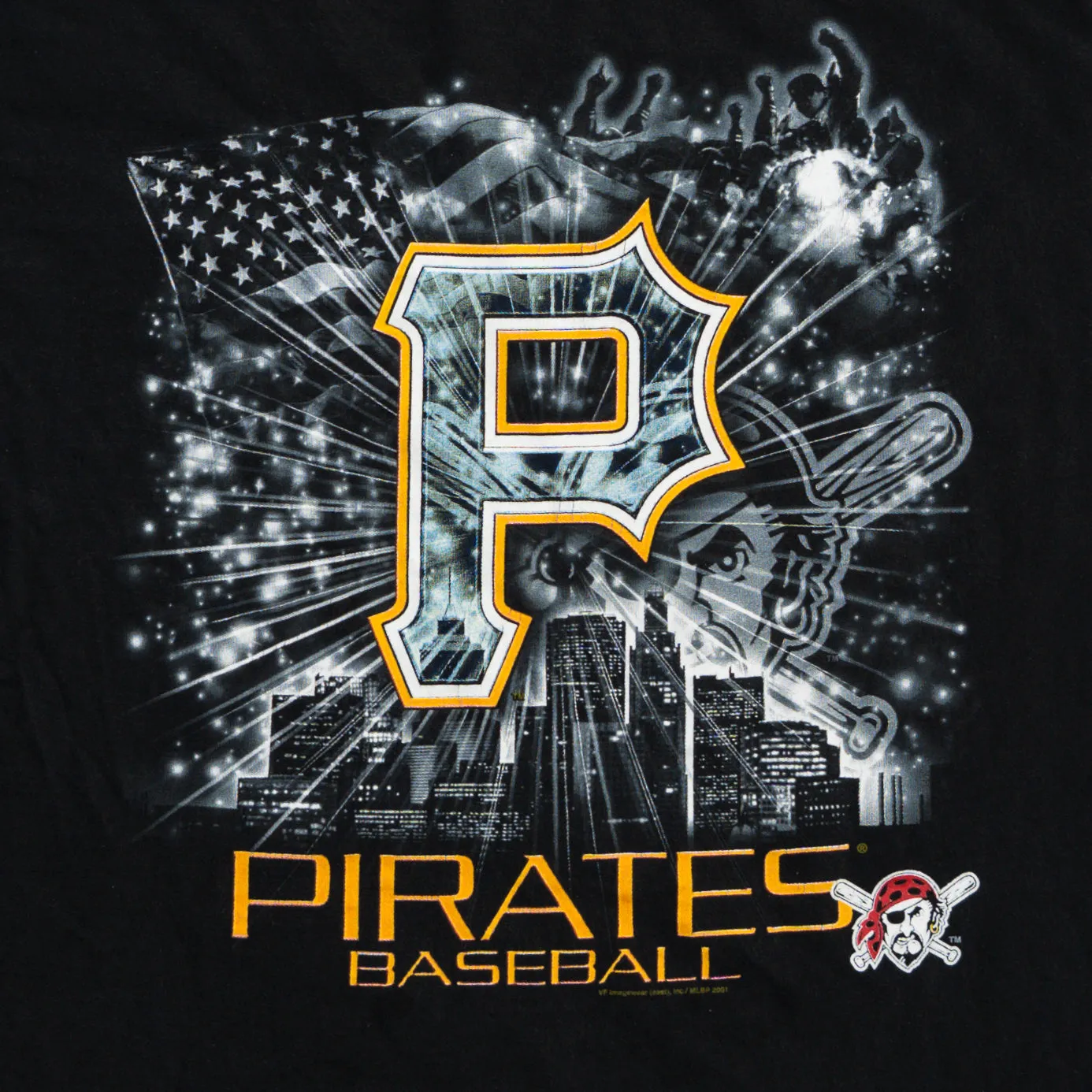 Vintage '01 Pirates Baseball MLB Tee (M)