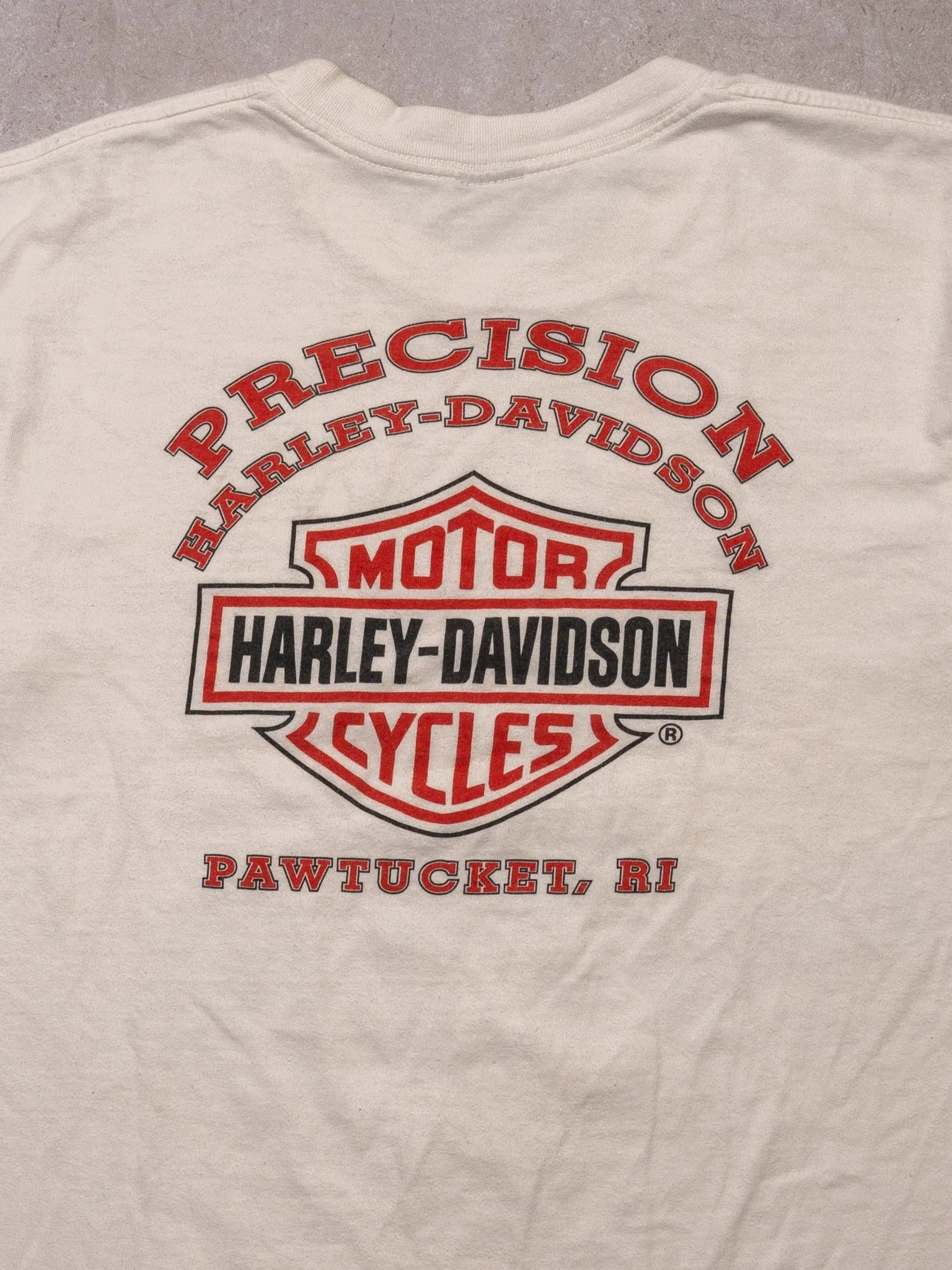 Vintage '03 White Freedom To Choose RI Harley Davidson Tee (S/M)