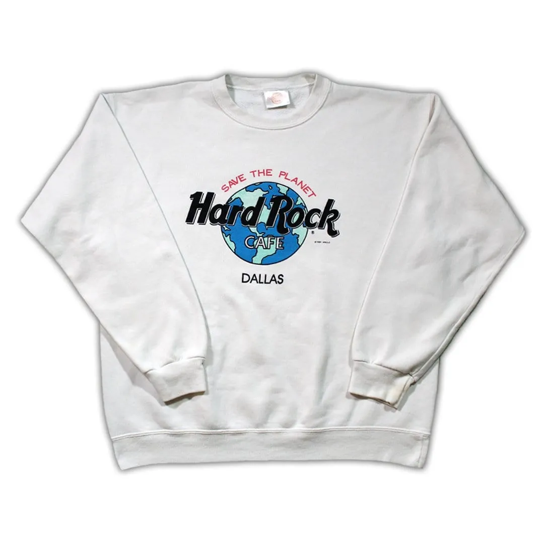 Vintage '91 Hard Rock Cafe Dallas 'Save the Planet' Crewneck