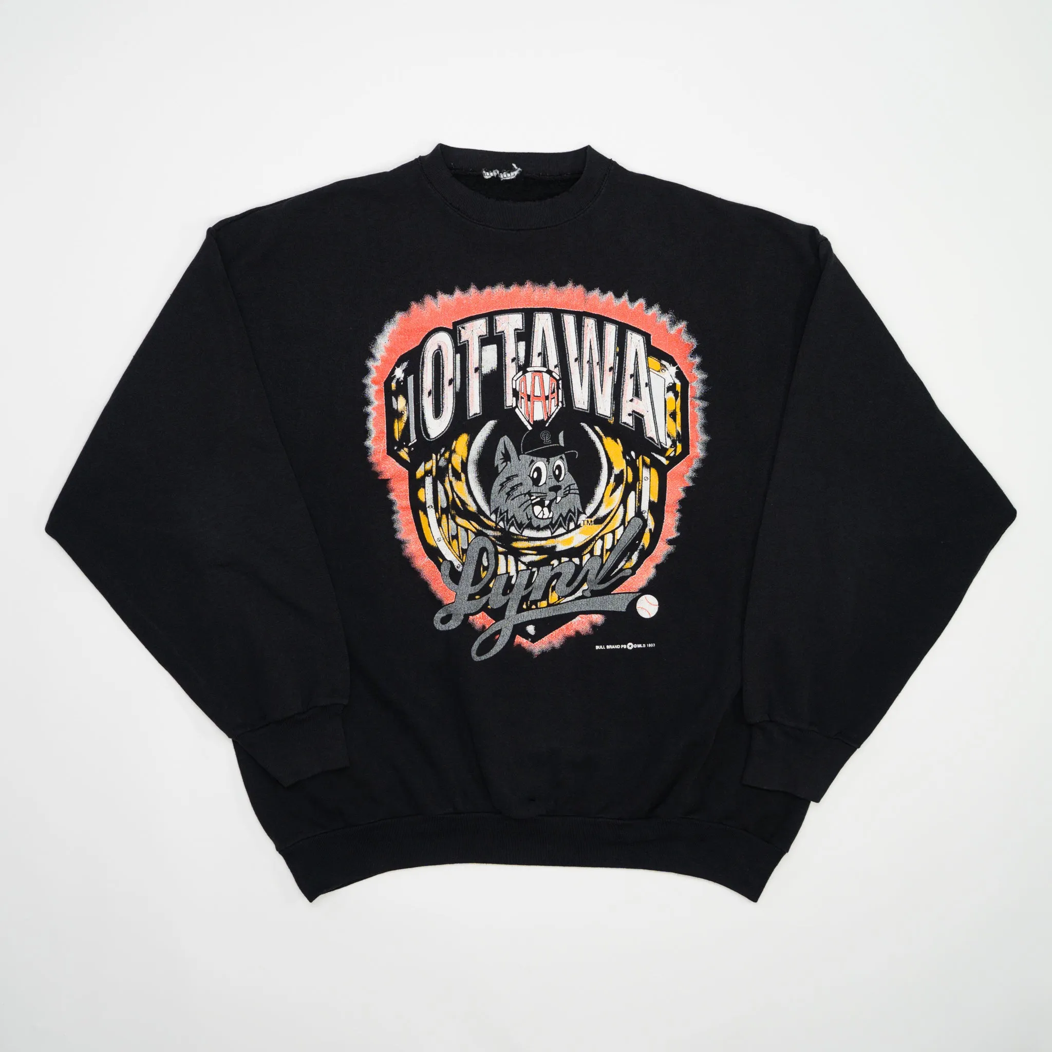 Vintage '93 Ottawa Lynx Baseball Crewneck