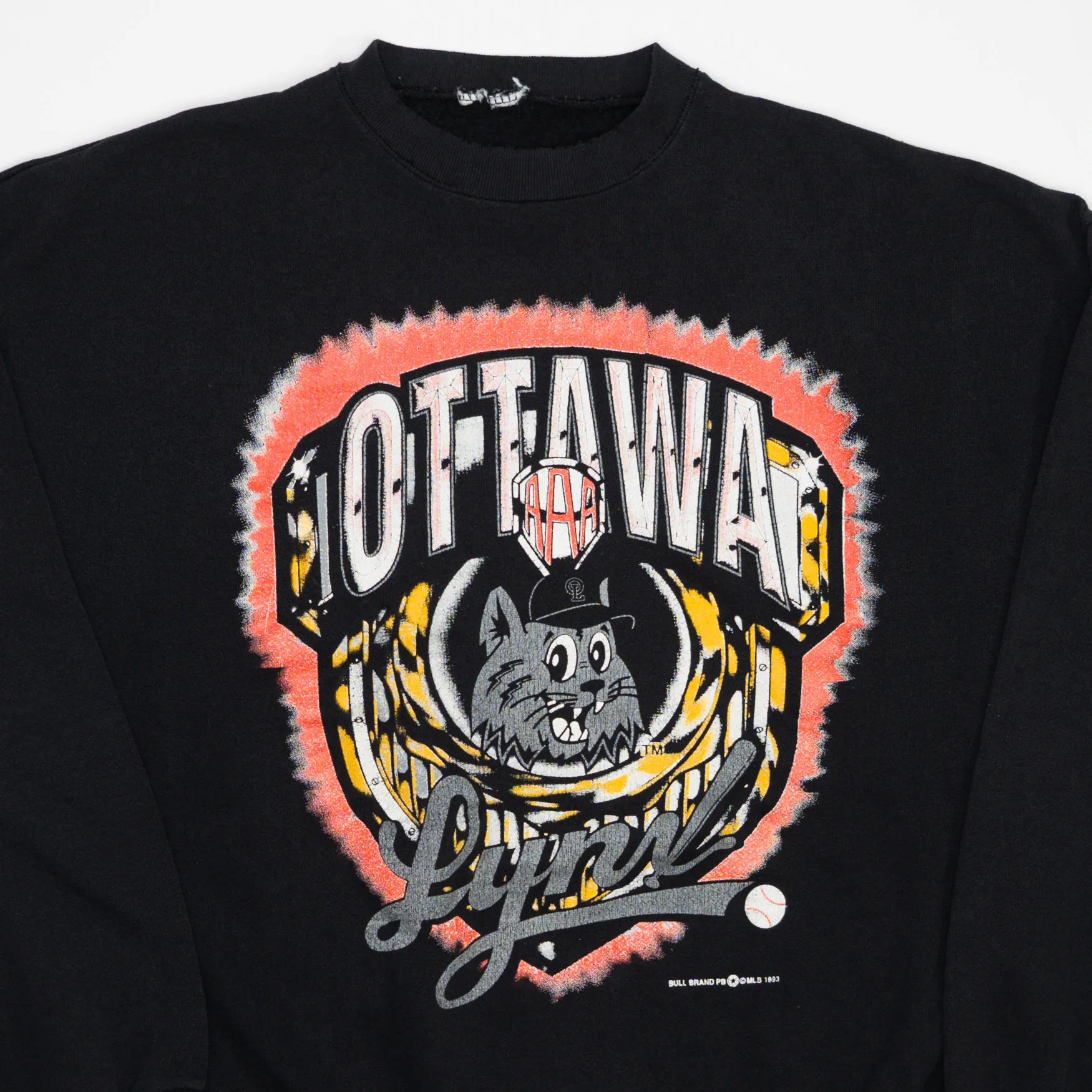 Vintage '93 Ottawa Lynx Baseball Crewneck