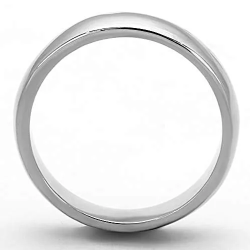 WildKlass Stainless Steel Wedding Ring High Polished (no Plating) Unisex