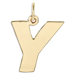 Y Cutout Letter Charm