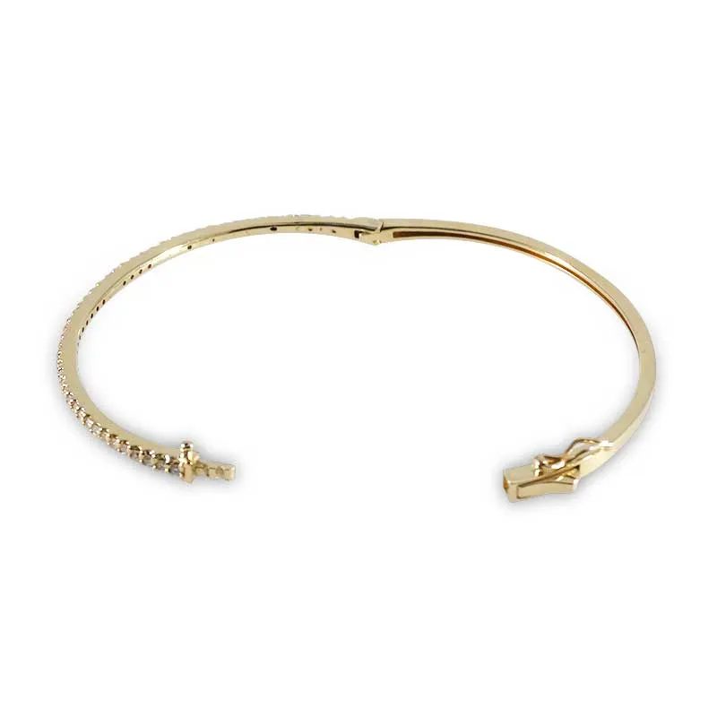 Yellow Gold Diamond Bangle