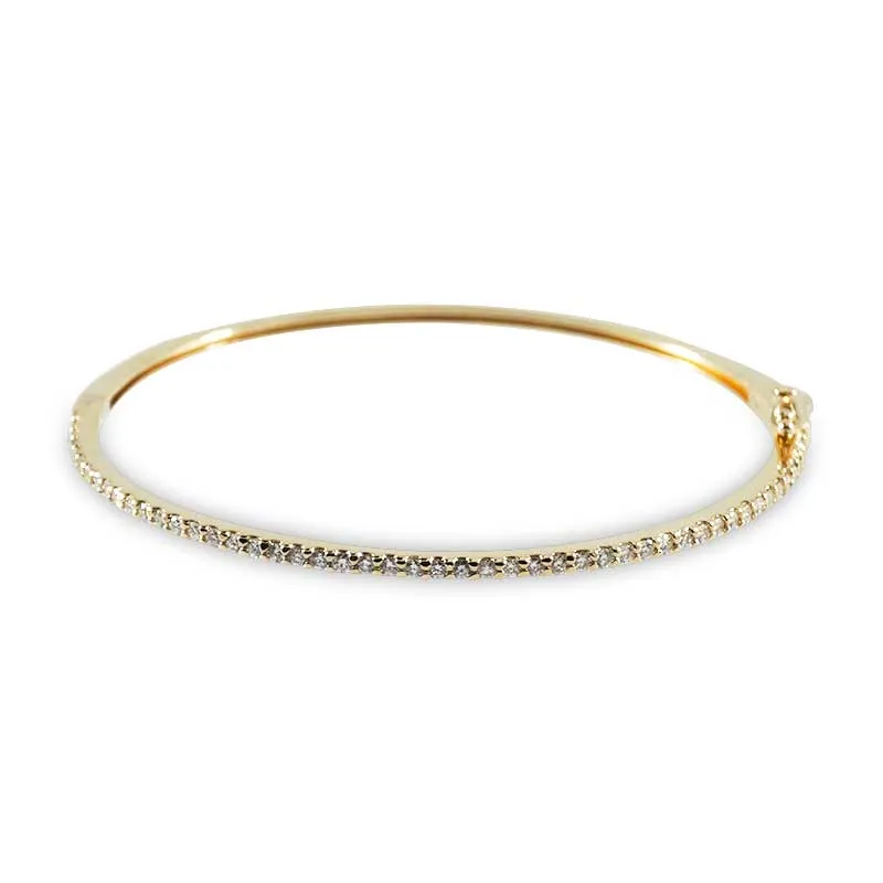 Yellow Gold Diamond Bangle